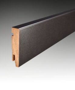 MDF Hoge Plint Zwart